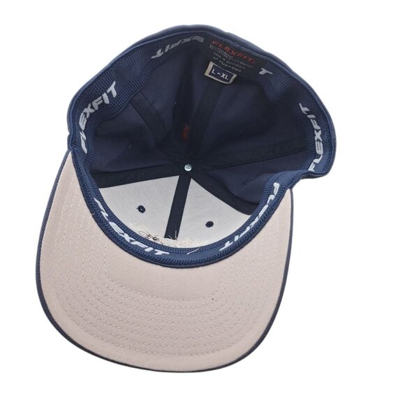 Bells Farm Clydesdales Horses Hat Ball Cap Adult Large XL Blue Flex Fit Michigan - Picture 5 of 10